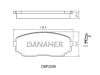Превью - DBP2098 DANAHER Комплект тормозных колодок, дисковый тормоз (фото 2)