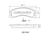 Превью - DBP1906 DANAHER Комплект тормозных колодок, дисковый тормоз (фото 2)