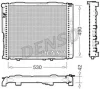 Превью - DRM17034 DENSO Радиатор, охлаждение двигателя (фото 2)
