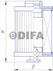 Превью - DIFA 6322E DIFA Топливный фильтр 6322e (фото 2)