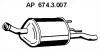 674.3.007 EBERSPÄCHER Глушитель выхлопных газов средний/конечный/задняя банка