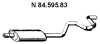 84.595.83 EBERSPÄCHER Глушитель выхлопных газов средний/конечный/задняя банка