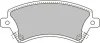 BRP1223 EEC Комплект тормозных колодок, дисковый тормоз
