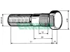 729376 ERREVI Болт колесный m22x1.5x77 saf