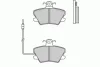 Превью - 12-0310 E.T.F. Комплект тормозных колодок, дисковый тормоз (фото 2)