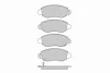 Превью - 12-0887 E.T.F. Комплект тормозных колодок, дисковый тормоз (фото 2)