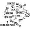 Превью - 0130-002-PCS2 FEBEST Чаша холостого хода, балка моста (фото 4)