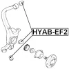 Превью - HYAB-EF2 FEBEST Подвеска, рычаг независимой подвески колеса (фото 4)