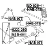 Превью - NAB-077 FEBEST Подвеска, рычаг независимой подвески колеса (фото 4)