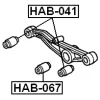 Превью - HAB-067 FEBEST Подвеска, рычаг независимой подвески колеса (фото 4)