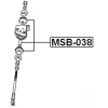 Превью - MSB-038 FEBEST Подвеска, рычаг независимой подвески колеса (фото 4)
