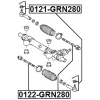 Превью - 0121-GRN280 FEBEST Наконечник поперечной рулевой тяги (фото 4)