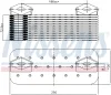 Превью - 90757 NISSENS масляный радиатор, двигательное масло (фото 6)