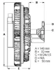 Превью - LK004 BERU Вентилятор охлаждения радиатора (двигателя) (фото 2)