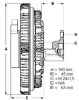 Превью - LK008 BERU Вентилятор охлаждения радиатора (двигателя) (фото 2)
