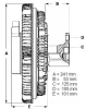 LK019 BERU Вентилятор охлаждения радиатора (двигателя)