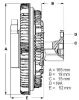 LK043 BERU Вентилятор охлаждения радиатора (двигателя)