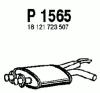 Превью - P1565 FENNO Средний глушитель выхлопных газов (фото 2)