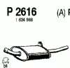 Превью - P2616 FENNO Глушитель выхлопных газов конечный (фото 2)