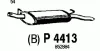 Превью - P4413 FENNO Глушитель выхлопных газов конечный (фото 2)
