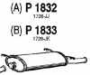 Превью - P1833 FENNO Глушитель выхлопных газов конечный (фото 2)