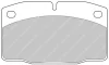 Превью - FDB173 FERODO Комплект тормозных колодок, дисковый тормоз (фото 3)