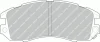 Превью - FDB789 FERODO Комплект тормозных колодок, дисковый тормоз (фото 3)