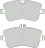Превью - FDB1428 FERODO Комплект тормозных колодок, дисковый тормоз (фото 3)