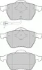 Превью - FDB1496 FERODO Комплект тормозных колодок, дисковый тормоз (фото 3)