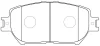 Превью - FP1052 FIT Комплект тормозных колодок, дисковый тормоз (фото 2)