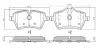 Превью - FBP-1707 FREMAX Комплект тормозных колодок, дисковый тормоз (фото 3)