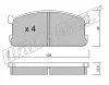 Превью - 496.0 FRI.TECH. Комплект тормозных колодок, дисковый тормоз (фото 2)