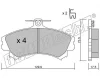 Превью - 225.1 FRI.TECH. Комплект тормозных колодок, дисковый тормоз (фото 2)