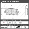 Превью - MKD1430 FRICTION MASTER Колодки тормозные дисковые задние mkd1430 (фото 2)