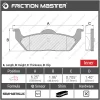 Превью - MKD1012 FRICTION MASTER Колодки тормозные дисковые задние mkd1012 (фото 2)