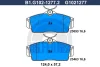 Превью - B1.G102-1277.2 GALFER Комплект тормозных колодок, дисковый тормоз (фото 2)