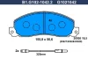 B1.G102-1042.2 GALFER Комплект тормозных колодок, дисковый тормоз