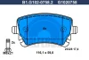 Превью - B1.G102-0758.2 GALFER Комплект тормозных колодок, дисковый тормоз (фото 2)