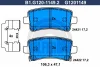 Превью - B1.G120-1149.2 GALFER Комплект тормозных колодок, дисковый тормоз (фото 2)