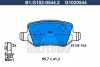 B1.G102-0544.2 GALFER Комплект тормозных колодок, дисковый тормоз