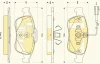 Превью - 6118759 GIRLING Комплект тормозных колодок, дисковый тормоз (фото 2)