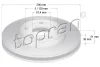 Превью - 207 809 TOPRAN Тормозной диск (фото 2)