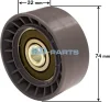 Превью - 302421 HD PARTS Ролик натяжителя ремня 11x74x32 scania 124 (фото 4)