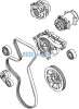 Превью - 302410 HD PARTS Ролик натяжителя ремня 74x11x39 scania d13/9 (фото 4)