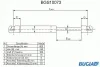 BGS10073 BUGIAD Газовый амортизатор крышки багажника, заднего стекла, капота