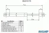 BGS10176 BUGIAD Газовый амортизатор крышки багажника, заднего стекла, капота