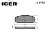 Превью - 180785 ICER Комплект тормозных колодок, дисковый тормоз (фото 2)