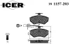 Превью - 181157-203 ICER Комплект тормозных колодок, дисковый тормоз (фото 2)