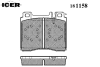 Превью - 181158 ICER Комплект тормозных колодок, дисковый тормоз (фото 2)