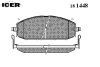Превью - 181448 ICER Комплект тормозных колодок, дисковый тормоз (фото 2)